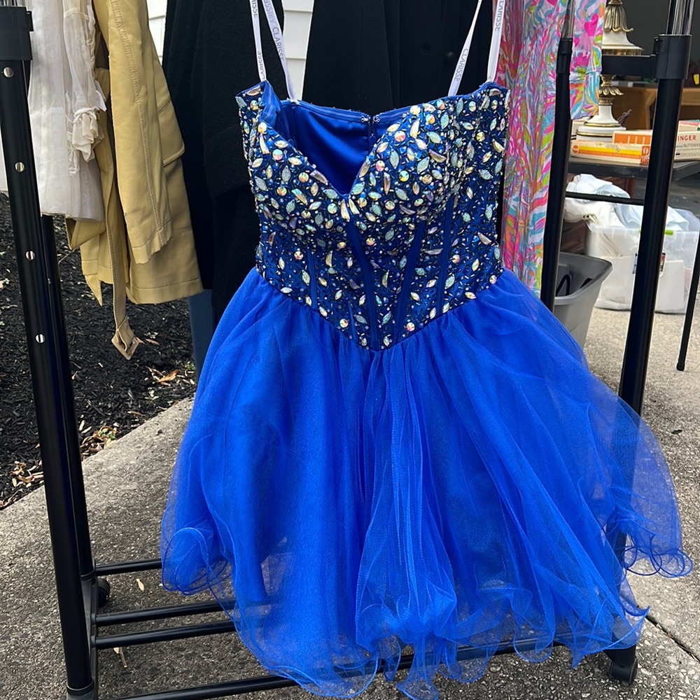 Clarisse Blue Semi-Formal Dress